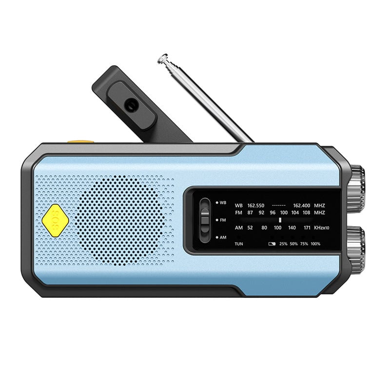 Portable Emergency Radio with Hand-crank Power