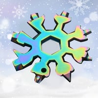 Sakerplus 18-in-1 Stainless Steel Snowflakes Multi-tool