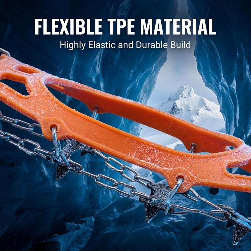 8-Claw Anti-Slip Ice Cleats for Shoes & Boots