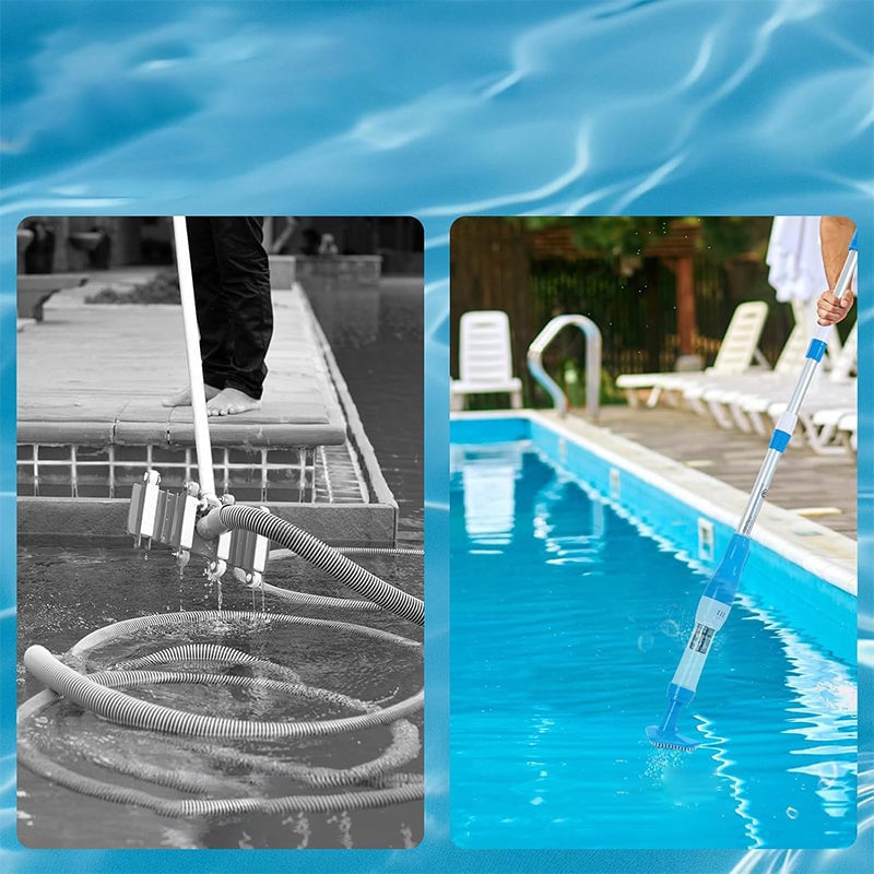 3-in-1 kabelloser, wiederaufladbarer Poolsauger mit leistungsstarkem Motor
