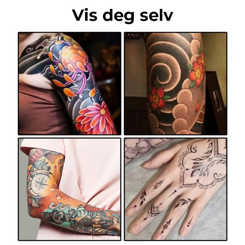 Midlertidige Tattoo Markers Sett