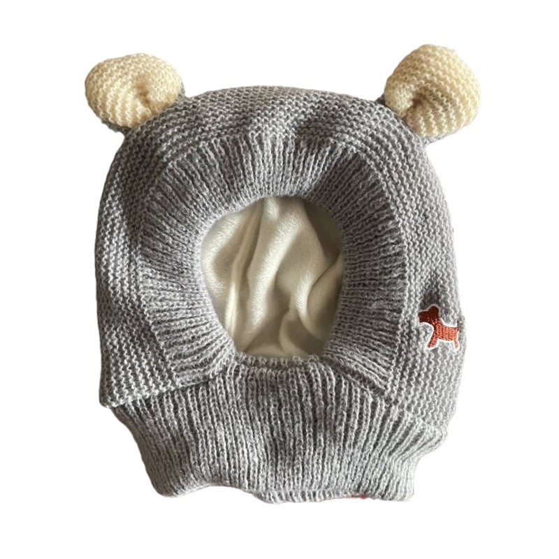 Dog Ear Muffs Noise-Protection Knitted Hat