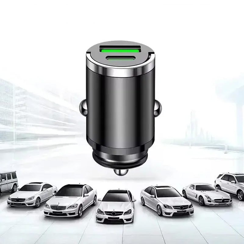 Sakerplus Metal Pull-Ring Invisible Fast Car Charger