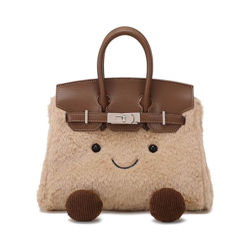 Plush Crossbody Bag for Winter Adventures