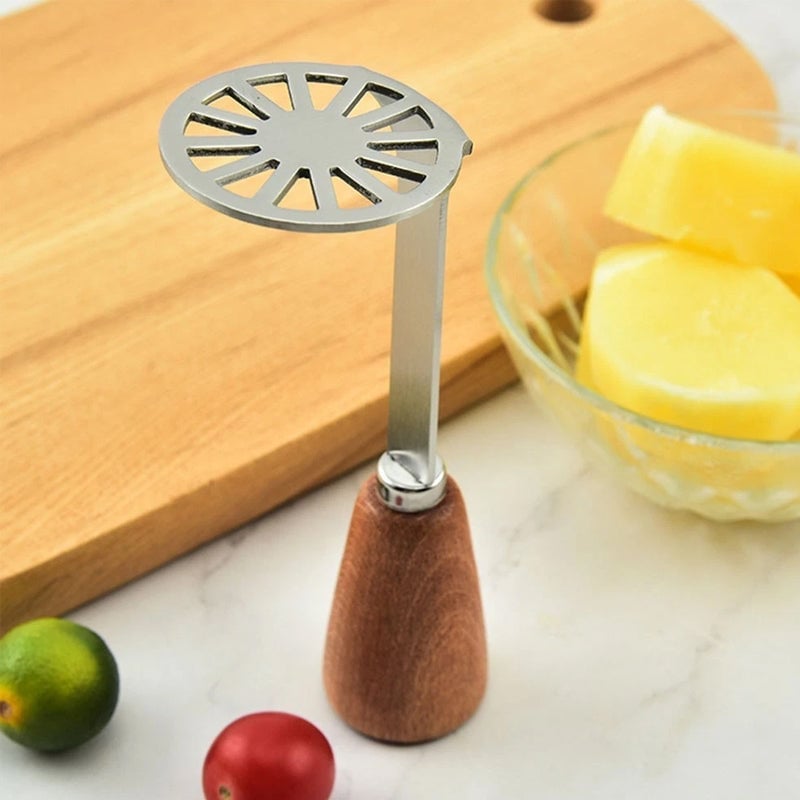 Edelstahl-Kartoffelstampfer mit dickem Griff