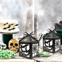 Halloween-Themed Glitter Decorative Candy Box