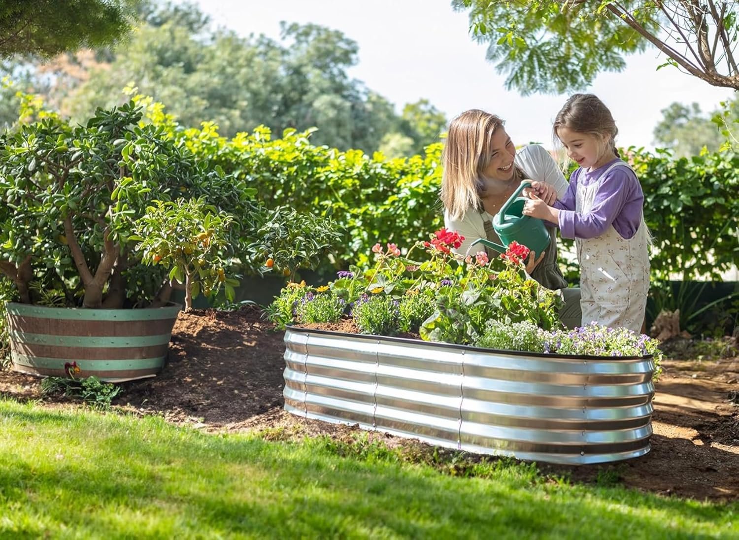 Sakerplus Galvanized Raised Garden Beds