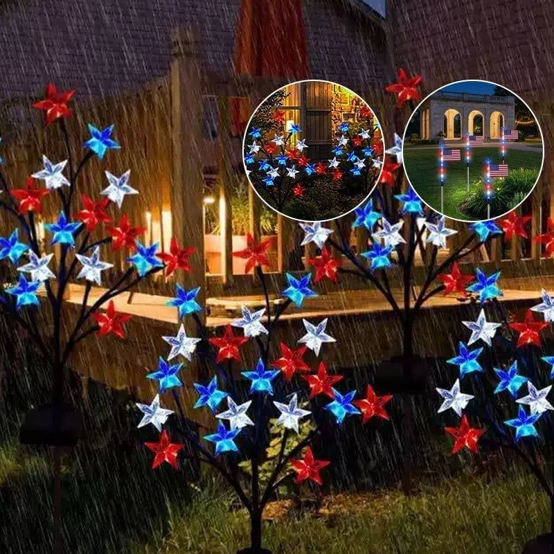 Outdoor Independence Day Decorative Light Post