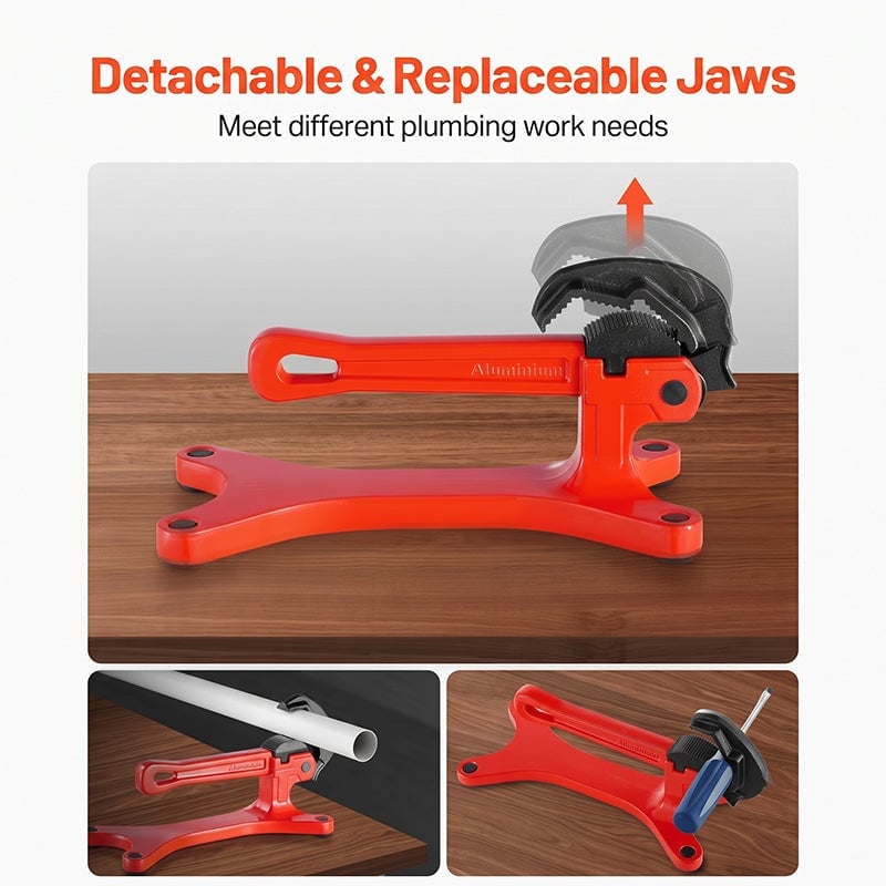 Sakerplus® Lightweight Portable Pipe Vise Clamp