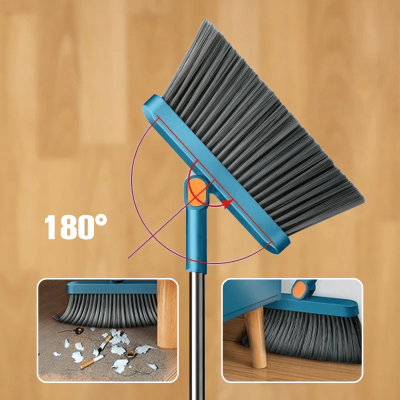 Sakerplus® Rotating Broom and Dustpan Set