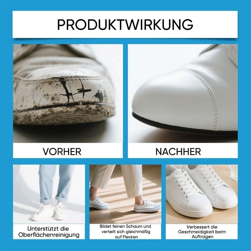 Sanfter Schuhreiniger & Aufhellungscreme – ohne Abspülen