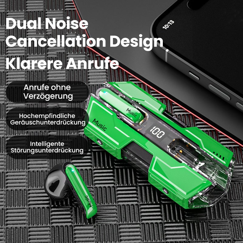 Kabelloses Headset mit semi-in-ear Design