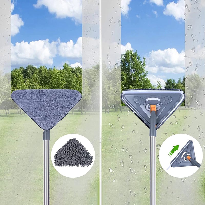 Five-section triangular mop