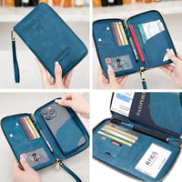 Multifunktionale RFID Reisepass-Brieftasche