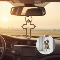 Gothic Cross Carabiner Keychain