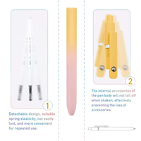 Minimalist Press Type Quick Drying Carbon Gel Pens