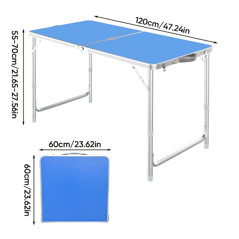Folding Picnic Table with 4 Stools
