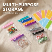 Self-sealing zipper medicine bags