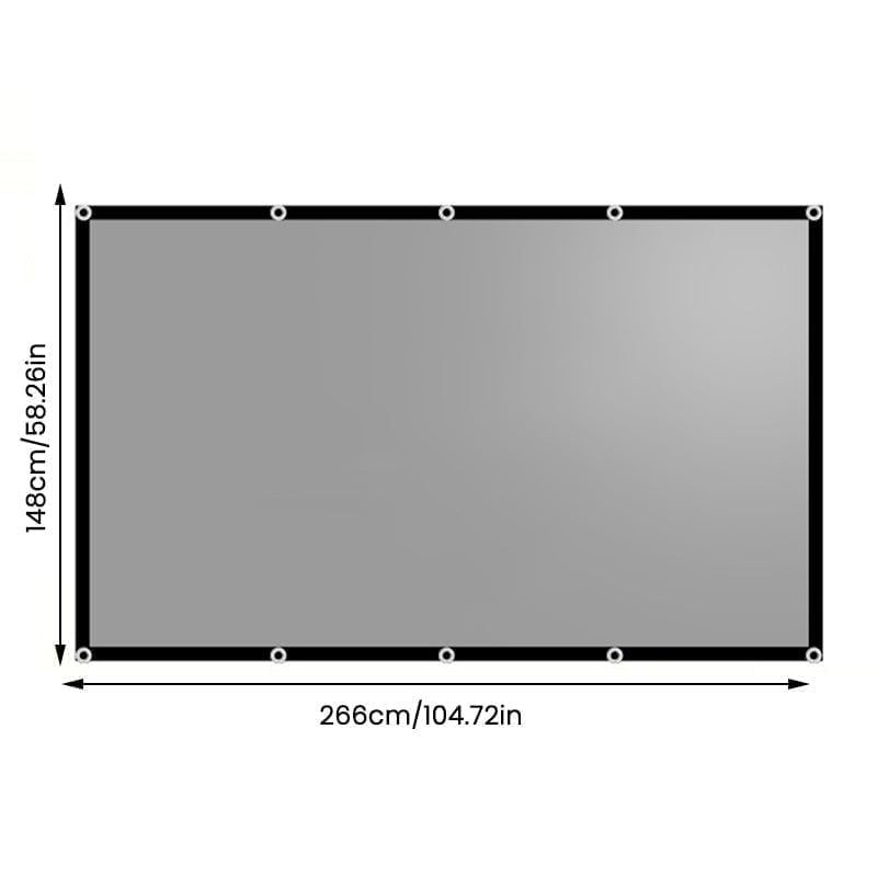 Metallic Anti-Light Projector Screen