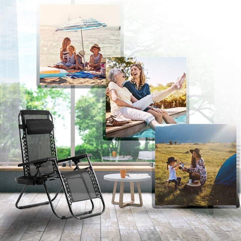 Sakerplus Zero Gravity Lawn Lounge Chairs Set