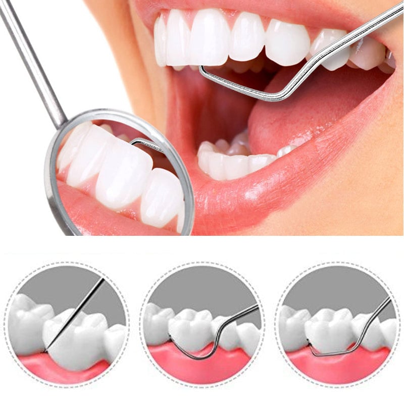 Juego de Palillos de Dientes de Acero Inoxidable