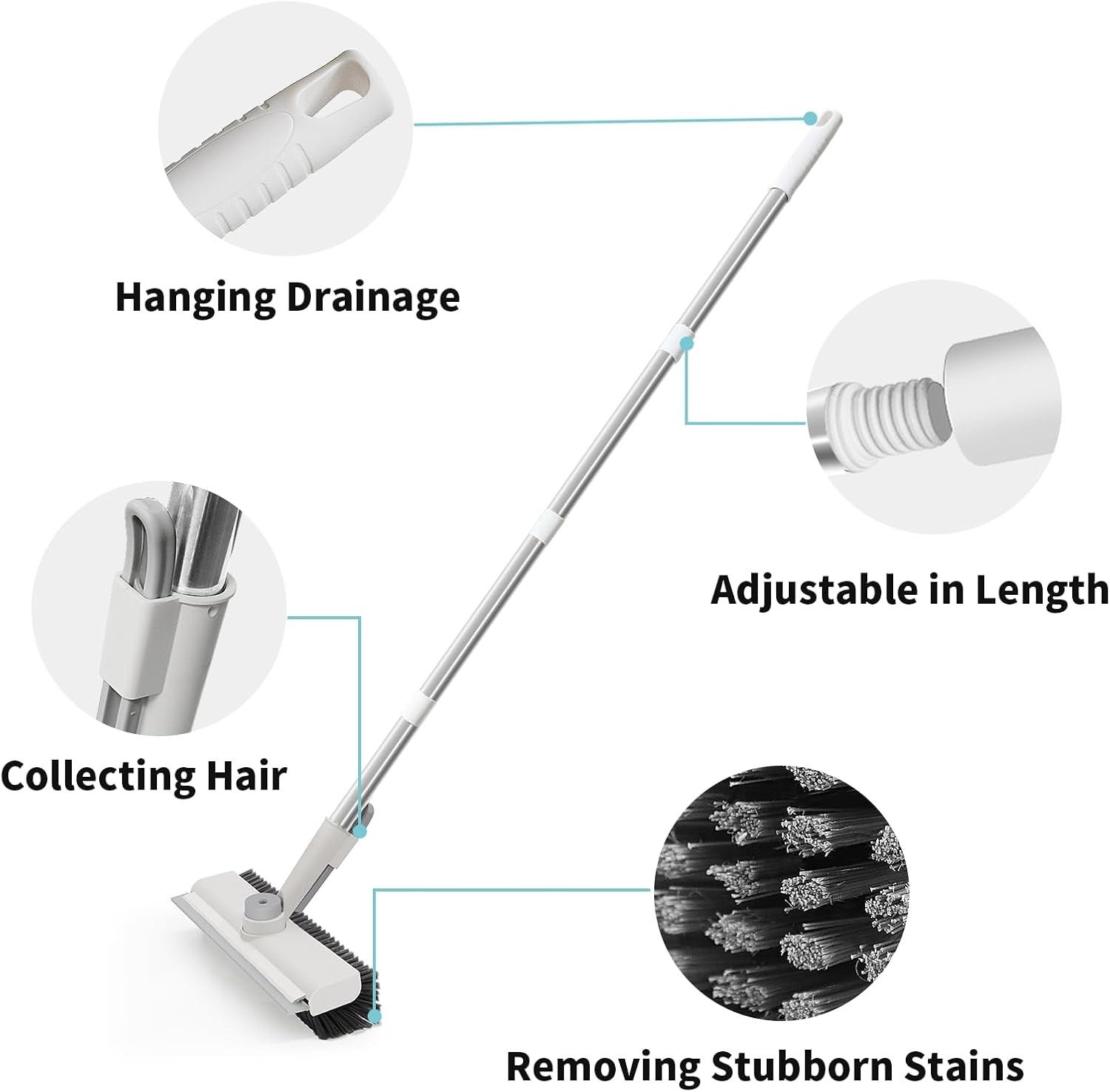 Sakerplus Heavy Duty 3 In 1 Floor Brush