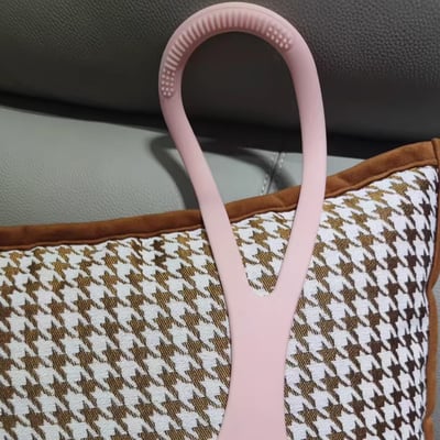 Customer photo of a pink Figure 8 resistance band