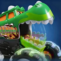 Glowing Monster Big Foot Toy Car