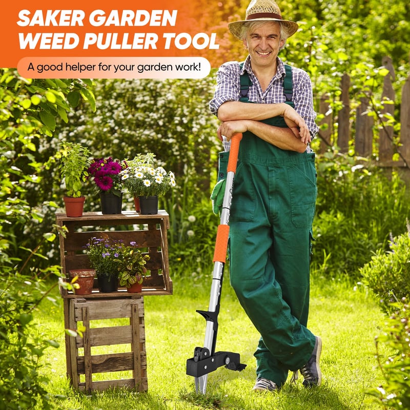Saker Weed Puller Tool Stand Up Heavy Duty Garden Tool-upsell