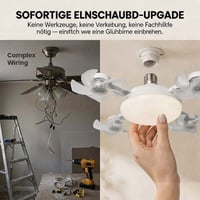 Deckenventilator-Lampe mit Fernbedienung
