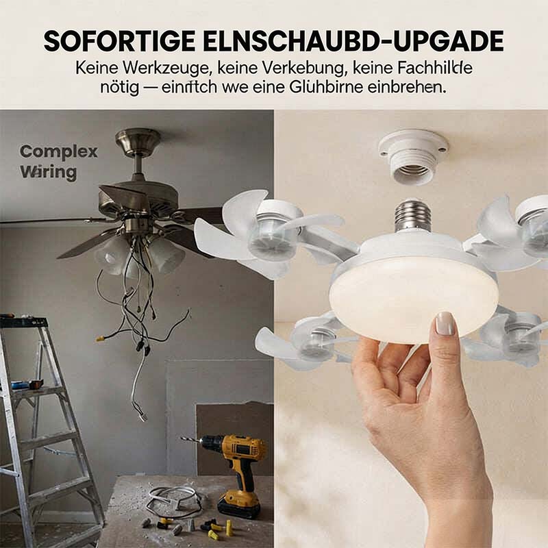 Deckenventilator-Lampe mit Fernbedienung
