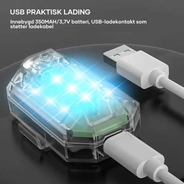 Blinklys for bilfjernkontroll