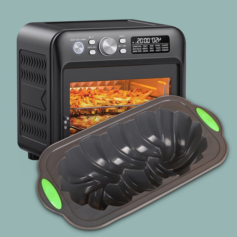 Two-color spiral toast bread silicone mold