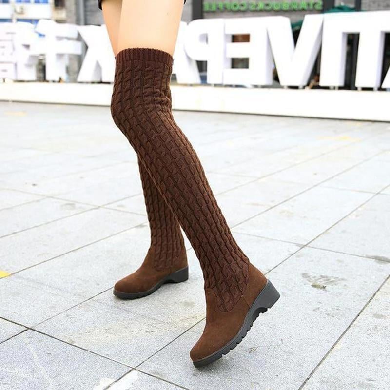 Hiver Chaudes Bottes Haute aux Genoux