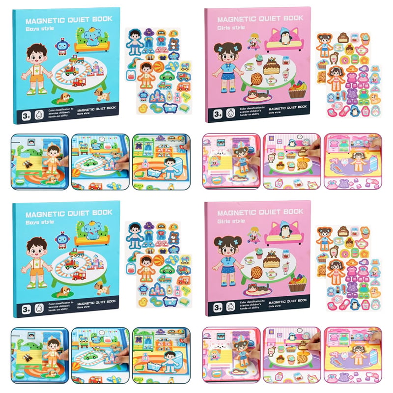 📄Foldable Magnetic Quiet Book & Magnetic Accessories Set