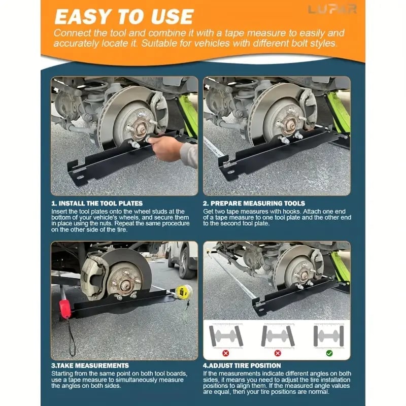 Wheel Alignment Tool Plates