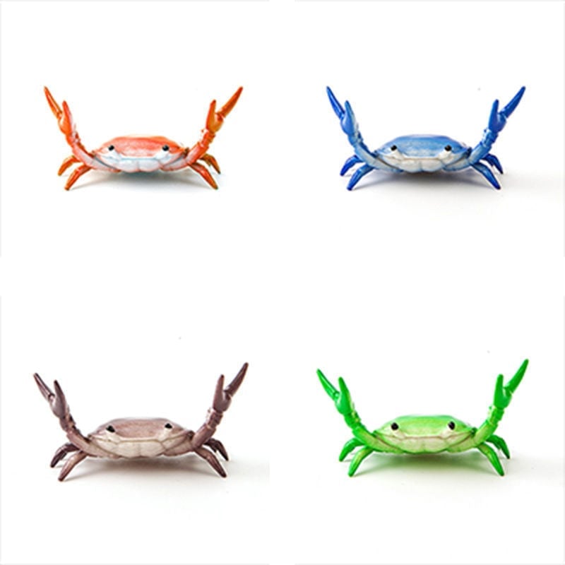 Creative weightlifting crab pen holder ornaments