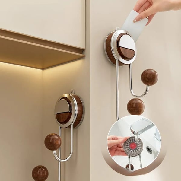 No-Drill Double Hook Suction Cup Hook