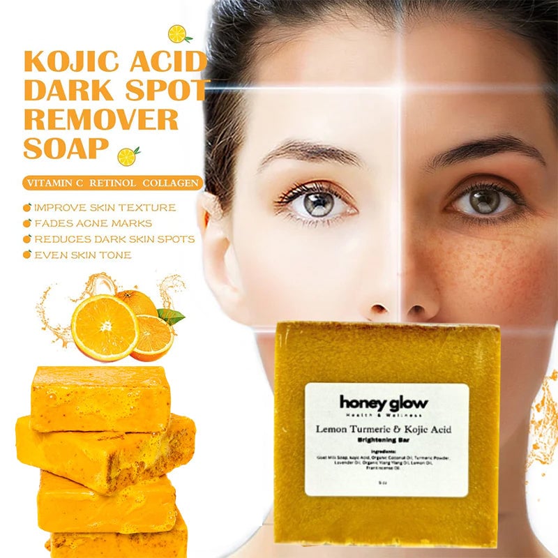 Lemon Turmeric Kojic Acid Brightening Soap
