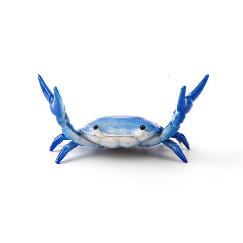 Creative weightlifting crab pen holder ornaments