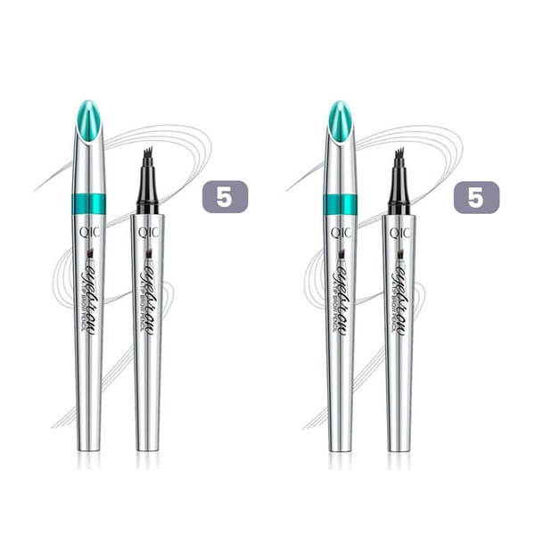🔥BIG SALE - 50% OFF🔥3D Waterproof Microblading Eyebrow Pen 4 Fork Tip Tattoo Pencil (2 pcs)