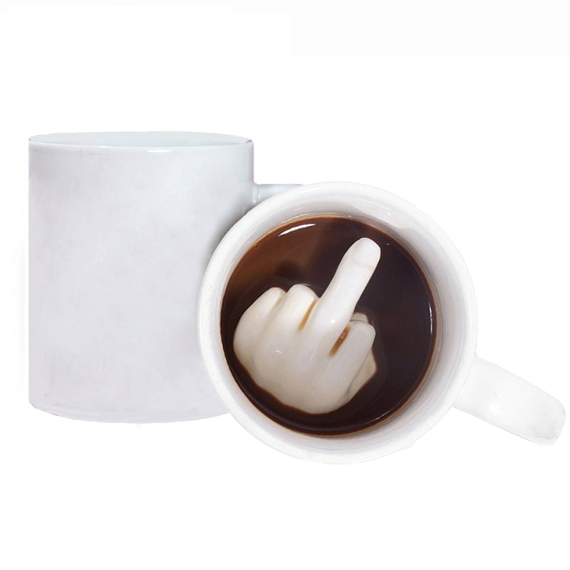 Coppetta per dito medio in ceramica personalizzata