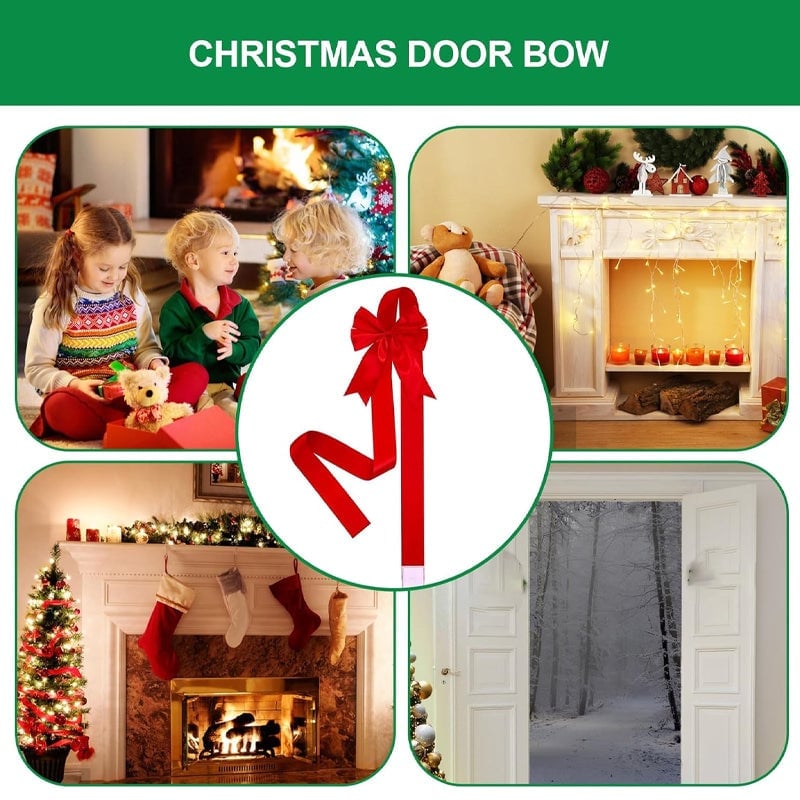 Christmas Door Hanging Ribbon