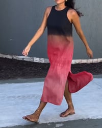 Robe sans manches et dégradé