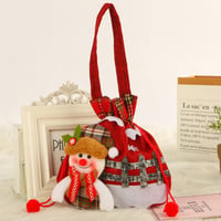 Kerstcadeau Sneeuwpop Doll Bag