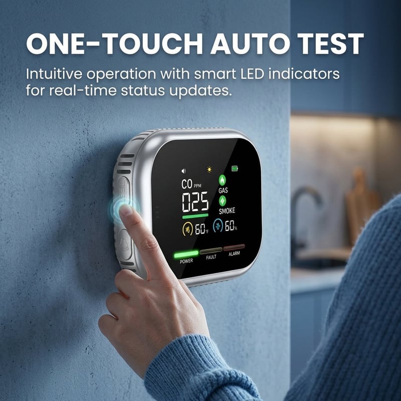 🛡️6-in-1 Combustible Gas Detector