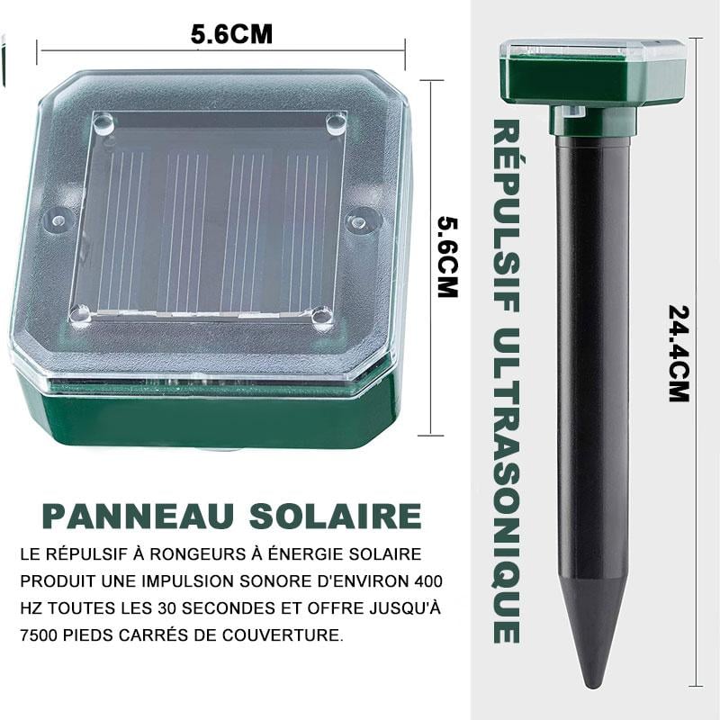 Répulsif Solaire pour Jardin