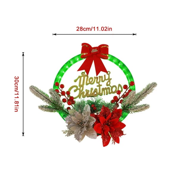 Christmas wreaths with LED light