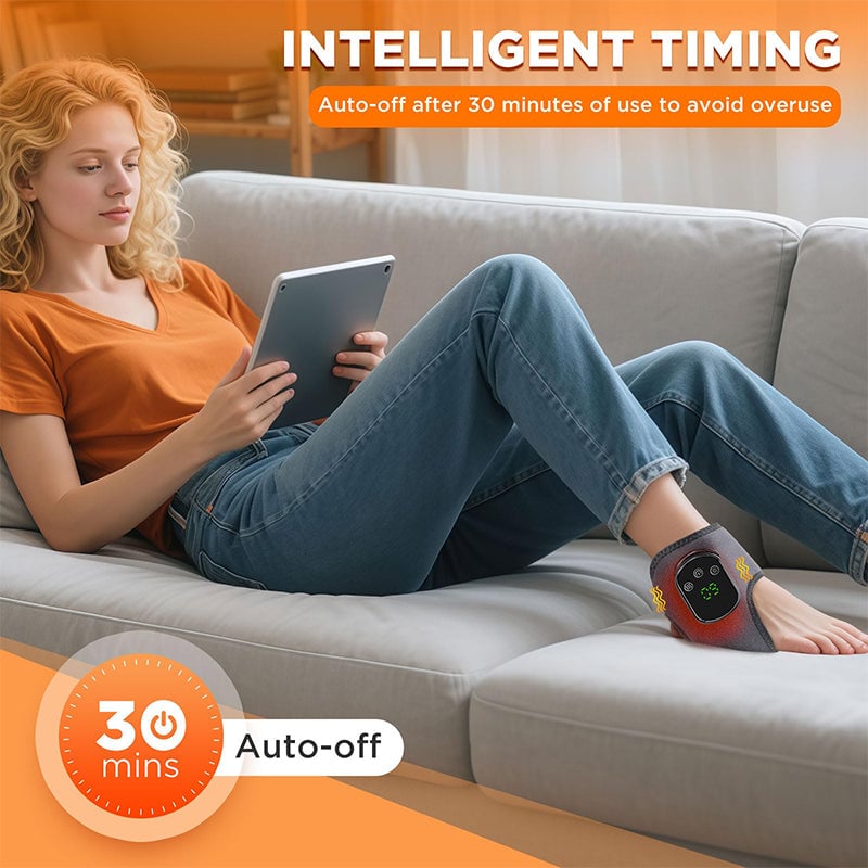 Rechargeable Ankle Heat & Massage Wrap