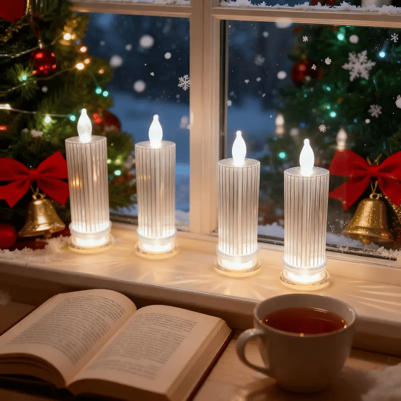 Bougies électroniques LED à diamant réfractif créatives